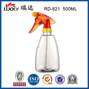 Botellas de plástico Pet Spray 500ml para belleza y cuidado del cabello